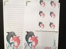 Dolphin stationery sheets for sale  Shipping to Ireland