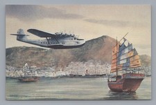 Cartão postal Pan Am Martin M-130 barco voador edição aérea Hong Kong Filipino PAA comprar usado  Enviando para Brazil