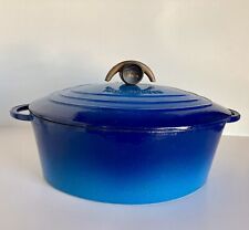 Forno Paul Bocuse Nomar esmaltado ferro fundido francês holandês azul ombré número 31 comprar usado  Enviando para Brazil