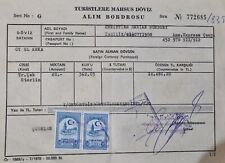 Turkish foreign receipt for sale  DUNDEE