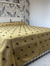 Handcrafted mustard throw for sale  BIRMINGHAM