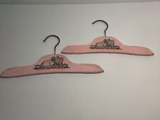 Par vintage de cabides de roupas infantis de madeira ROSA GATO comprar usado  Enviando para Brazil