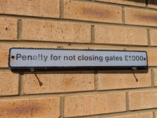 Genuine railway sign for sale  SANDY