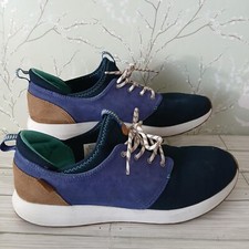Usado, Tênis Reef Cruiser azul marrom couro malha cano baixo com cadarço masculino tamanho 12 comprar usado  Enviando para Brazil