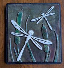 Dragonfly cattails raku for sale  East Petersburg