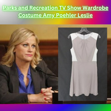 Parques y Recreación Programa de TV Armario Disfraz Amy Poehler Leslie Vestido (02) segunda mano  Embacar hacia Mexico
