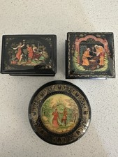 Lot russian lacquer for sale  Castroville