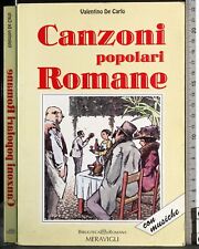 Canzoni popolari romane. usato  Ariccia