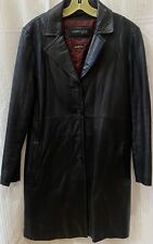 Ambition leather overcoat for sale  Butler