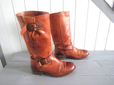 Bottes cuir marron d'occasion  Serris