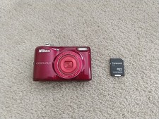 Câmera Digital Nikon Coolpix L30 20.1 MP Vermelha Testada Funciona comprar usado  Enviando para Brazil