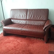Bordeux rotes ledersofa gebraucht kaufen  Haselünne