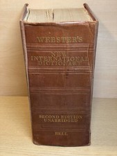 WEBSTER'S NEW INTERNATIONAL DICTIONARY hb 1937 Second edition, unabridged G Bell comprar usado  Enviando para Brazil