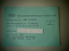 Abo monatskarte thüsac gebraucht kaufen  Lucka