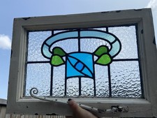 Vitral antigo eduardiano/vitoriano de chumbo, usado comprar usado  Enviando para Brazil