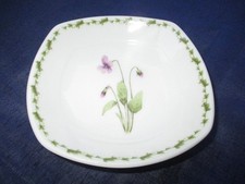 VIOLETAS 4,5" MOLHO LATERAL PRATO CAMPO FLORES POR HANKOOK BONE CHINA comprar usado  Enviando para Brazil