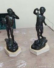 Statuette bronzo portatore usato  San Mango Piemonte