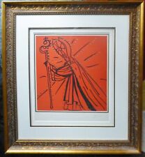 SALVADOR DALI 12 Knights round table James the Lesser Apostle HAND SIGNED Framed, usado comprar usado  Enviando para Brazil