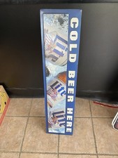 Usado, Raro - Vintage - Placa de cerveja fria Miller Lite display de loja de lata 37,5”x9” comprar usado  Enviando para Brazil