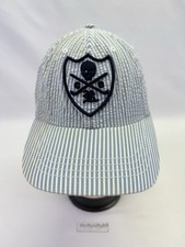Chapéu boné vintage rugby ralph lauren masculino listra azul algodão caveira e ossos seersucker comprar usado  Enviando para Brazil