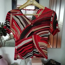 Shirt rossa nera usato  Grugliasco