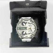 RELÓGIO CRONÓGRAFO MASCULINO DIESEL MR DADDY 2.0 DZ7401 BRANCO/CINZA/PRATA, usado comprar usado  Enviando para Brazil