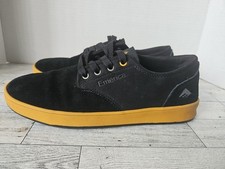 Emerica The Romero amarrado preto camurça amarelo mostarda juvenil masculino 8.0 comprar usado  Enviando para Brazil