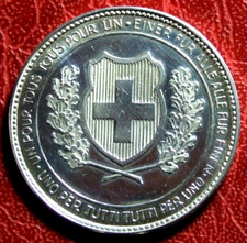 Szwajcaria Karta Federalna jeden za wszystkich i wszystkich za jednego 1292 srebrny medal na sprzedaż  Wysyłka do Poland