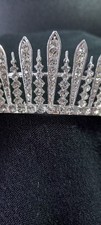 Silver diamanté tiara for sale  BASINGSTOKE