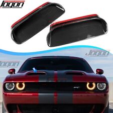 Real Carbon For Dodge Challenger SRT Hellcat 2015-23 Front Hood Vent Decor Scoop na sprzedaż  Wysyłka do Poland