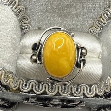 Bernstein ring silber gebraucht kaufen  Eggenfelden