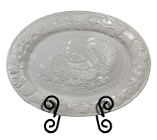 White ceramic embossed for sale  Fair Oaks