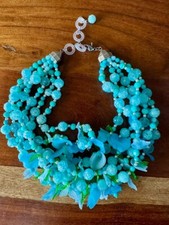 Collana maxi fiori usato  Anzio