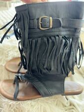 Bota Sandália Spell And The Gypsy Couro Preta RARA Vintage Tamanho 41 Sapato (10) Aus comprar usado  Enviando para Brazil
