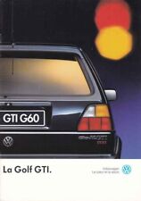 Catalogue Brochure VW Golf GTI / 16V / G60 01/1991 Belgique en français comprar usado  Enviando para Brazil
