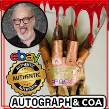 👻 Luva autografada assinada por Robert Englund Freddy Krueger, usado comprar usado  Enviando para Brazil
