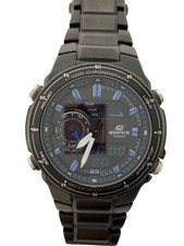 CASIO EFA-131BKJ EDIFICE relógio de quartzo analógico digital aço inoxidável preto excelente comprar usado CASIO EFA-131BKJ EDIFICE relógio de quartzo analógico digital aço inoxidável preto excelente comprar usado  Enviando para Brazil