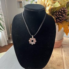 Usado, Colar com pingente de flores de prata esterlina 925 comprar usado  Enviando para Brazil