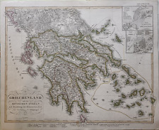 Antica mappa grecia usato  Staranzano