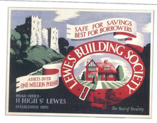 CARTÃO POSTAL PUBLICITÁRIO LEWES BUILDING SOCIETY N° 10171380 comprar usado  Enviando para Brazil