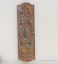 Placa de dedo de ferro vintage maçaneta de porta Art Nouveau rococó antiga comprar usado  Enviando para Brazil