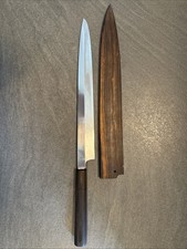 Faca Suisin Inox Honyaki Yanagi 12” com cabo de ébano e capa Saya comprar usado  Enviando para Brazil