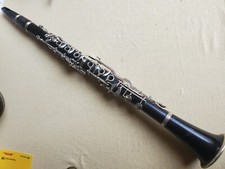 Belo clarinete de madeira antigo em BB (?) 6 anéis, sistema alemão "Lange Ravensburg", usado comprar usado  Enviando para Brazil