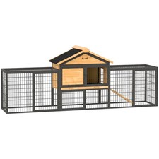 Pawhut rabbit hutch for sale  GREENFORD