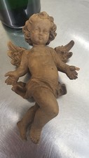 Angioletto scolpito legno.anti usato  St Christina in Groeden