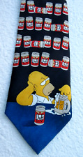 Usado, Gravata de poliéster NOVELTY SIMPSONS HOMER DUFF BEER 3,75 POLEGADAS comprar usado  Enviando para Brazil