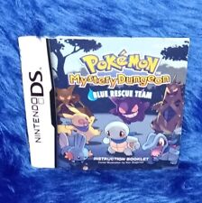 Pokemon Mystery Dungeon Blue Rescue Team *Manual Oficial* Nintendo DS SEM JOGO, usado comprar usado  Enviando para Brazil