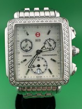 Michelle 71-6000 Diamond Deco Chrono MOP relógio feminino aço inoxidável usado comprar usado Michelle 71-6000 Diamond Deco Chrono MOP relógio feminino aço inoxidável usado comprar usado  Enviando para Brazil