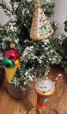 Adorno de Navidad vaso de café de Robert Stanley Santa + cono de helado, pizza  segunda mano  Embacar hacia Argentina