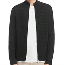 Usado, Cardigã Theory Avell Breach Herringbone masculino com zíper preto tamanho G comprar usado  Enviando para Brazil